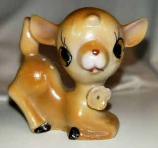 Rare Vintage Bambi Ceramic Porcelain Walt Disney Figurine Made In Japan