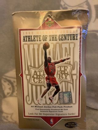 1999 Upper Deck Michael Jordan Athlete Of The Century Basketball Card Box