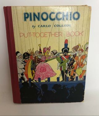 Pinocchio Carlo Collodi Put - Together Book Vintage Christopher Rule Pelagie Doane