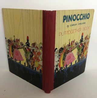 PINOCCHIO Carlo Collodi Put - Together Book Vintage Christopher Rule Pelagie Doane 2