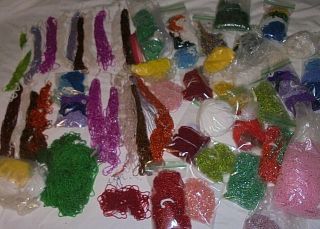 Antique Vintage French Glass Seed Beads Over 15 Lb Multi Colors