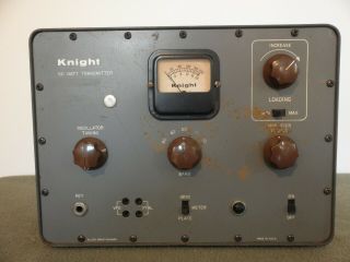 Knight Kit T50 Vintage Tube Ham Radio 50 Watt Transmitter By Allied Radio