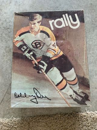 Vintage Nhl Bobby Orr Rally Hockey Skates Black With Gold Signature
