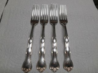 Lovely Set Of 4 Gorham Rondo Pattern Sterling Silver 6.  5 " Salad Forks No Mono
