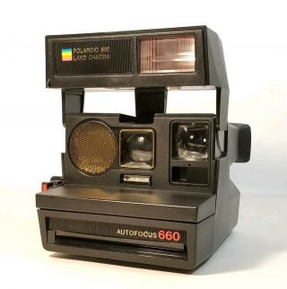 Vtg Polaroid 600 Camera - Sun 660 Autofocus Instant Camera,  Vgc