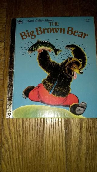 1975 The Big Brown Bear By Georges Duplaix - A Little Golden Book