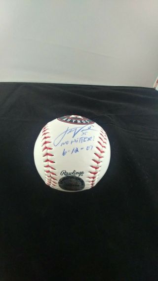 Houston Astros Justin Verlander Signed Rawlings Official League Baseball W/