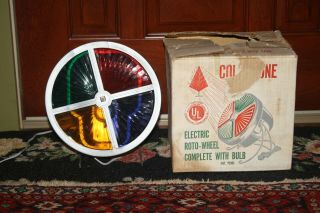 Vintage Harmony House Colortone Christmas Color Wheel W/ Box Sears Roebuck & Co