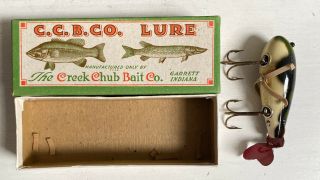 Vintage Wood Creek Chub Bait Co Crawdad Series 300 With Orginial Box