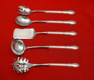 Modern Victorian By Lunt Sterling Silver Hostess Set 5pc Hhws Custom Made