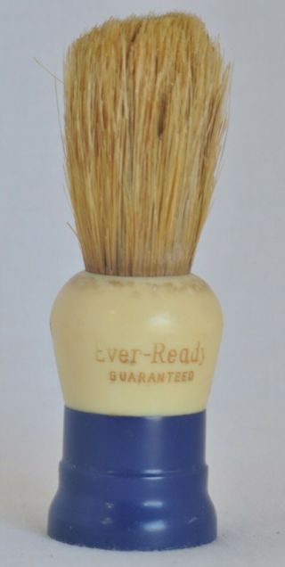 Vintage Ever - Ready 100 Sterilized Shave Brush Barber Grooming Retro Blue Irreg