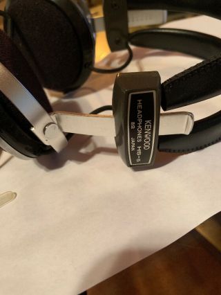 Vtg Kenwood Hs - 5 8 Ohm Headphones From Japan