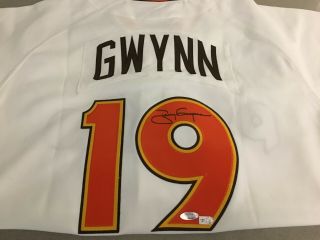 Tony Gwynn Signed / Autographed San Diego Padres Jersey 1984 (Ironclad Sticker) 2