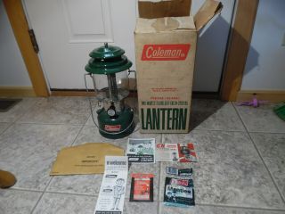Coleman Vintage Double Mantle Lantern Dated 8 - 71 Model 220f