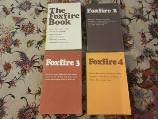 Vintage Foxfire Books 1 2 3 4 Eliot Wigginton Survival Homesteading Softcover