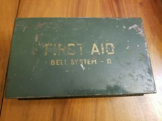 Bell System First Aid Kit.  Vintage Collectible
