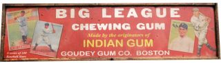 Antique Style 1933 Goudey Baseball Card Ad Wood Printed Sign Ruth Gehrig Foxx