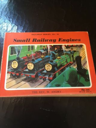 Vintage 1972 Small Railway Engines Paperback Book By The Rev W.  Awdry.