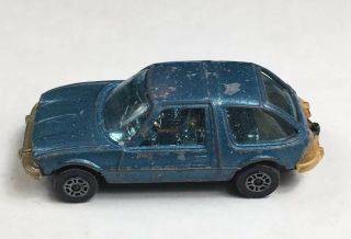 Vintage Vtg 1970s Old Corgi Juniors Blue Amc Pacer Diecast Toy Car