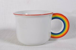 Vintage 1978 Vandor  Coffee Mug Cup Rainbow Handle Cup  Lgbt