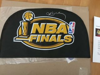 Kobe Bryant Signed 2001 Nba Finals Game Court Side Seat Cover Loa