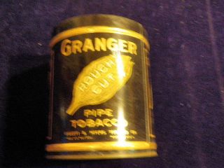 Vintage Granger Pipe Tobacco Leaf Tin With Pointer Dog Rough Cut A57