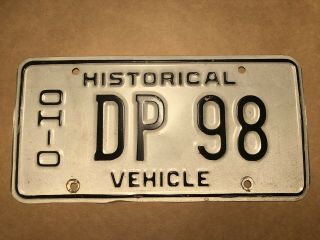 Ohio Historical Vehicle License Plate Tag Dp98 Old Car Shop Metal Man Cave Sign