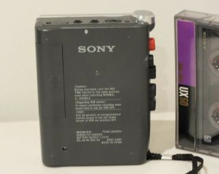 Vintage Sony TCM - 200DV Handheld Voice Recorder Cassette VOR Clear Voice 3