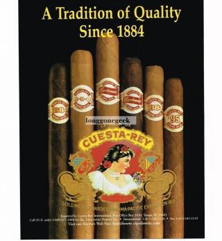 1997 Cuesta - Rey Cigars Vtg Print Ad