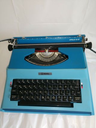 Vintage Royal Apollo 12 - Gt Portable Electric Typewriter W/case