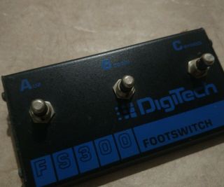 Vintage Digitech Fs300 Foot Switch Fs3x For Brian May Hendrix Gsp5 Trio Etc