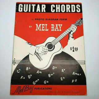 1959 Guitar Chords In Photo Diagram Form By Mel Bay Vintage Guitar Instruction