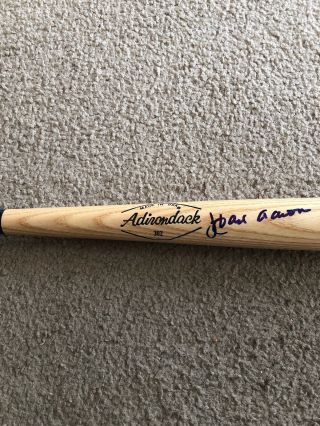 Hank Aaron Autographed Adirondack Big Stick Professional Bat 2