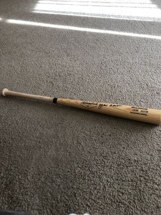 Hank Aaron Autographed Adirondack Big Stick Professional Bat 3