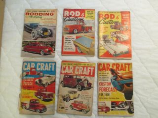 Car Craft Rod & Custom Rodding And Restyling Auto Car 6 Magazines 1959
