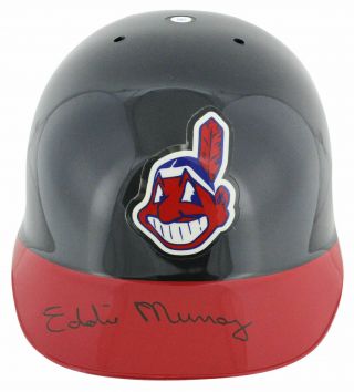 Eddie Murray Signed Authentic Cleveland Indians Full Size Batting Helmet Beckett