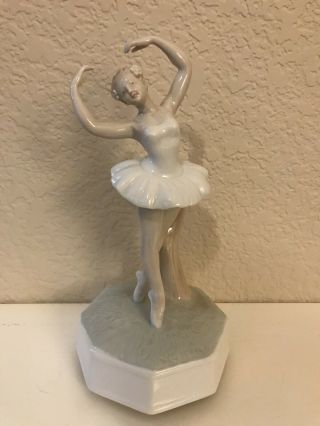 Vintage Hand Crafted Otagiri Porcelain Ballerina Music Japan Figurine
