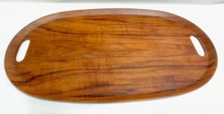 Vintage Retro Modern Eames Era Wood Wooden Made In Sweden Serving Tray (a7)