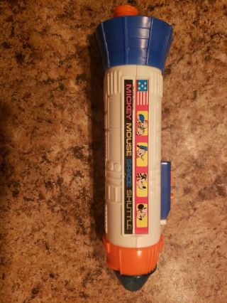 Vintage Disney Mickey Mouse Space Shuttle Flash Light Rare Gently.