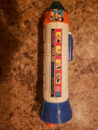 Vintage Disney Mickey Mouse Space Shuttle Flash Light Rare Gently. 2