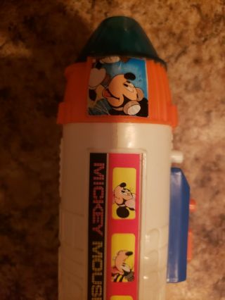 Vintage Disney Mickey Mouse Space Shuttle Flash Light Rare Gently. 3