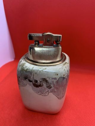 Hand Painted Decorative Table Lighter Made In Japan Art Deco Vintage Collectible