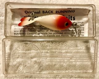 Fishing Lure Whopper Stopper Back Runner Red Head Beauty Tackle Box Crank Bait