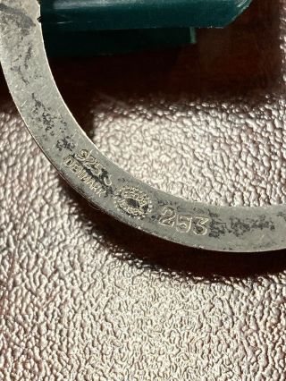 Vintage Georg Jensen Denmark Sterling Silver Circle Pin Brooch.  925 25C 2