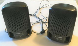 Vintage SONY SRS - P3 Stereo Speaker System/ Portable Walkman Discman Speakers 3