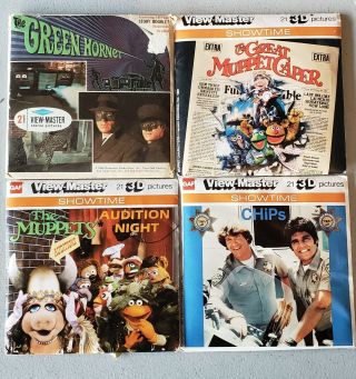 4 Vintage View - Master " Shows " Muppets Green Hornet Chips