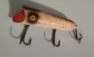 Vintage Fishing Lure,  Heddon Lucky 13,  Silver Flitter,