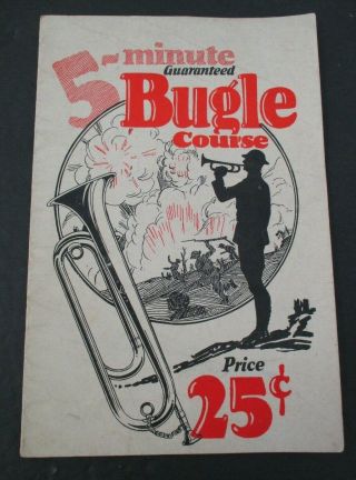 Vintage 5 - Minute Bugle Course,  1929 Booklet