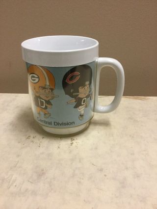 Vintage 1975 Nfl Nfc Central Division Mug Chicago Bears Packers Vikings Lions