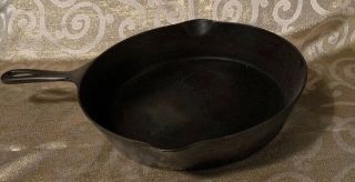 Early Antique Wapak 9 Cast Iron Skillet Deep Frying Pan Great To Fry In